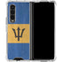 Barbados Flag Distressed Galaxy Z Fold4 5G Clear Case